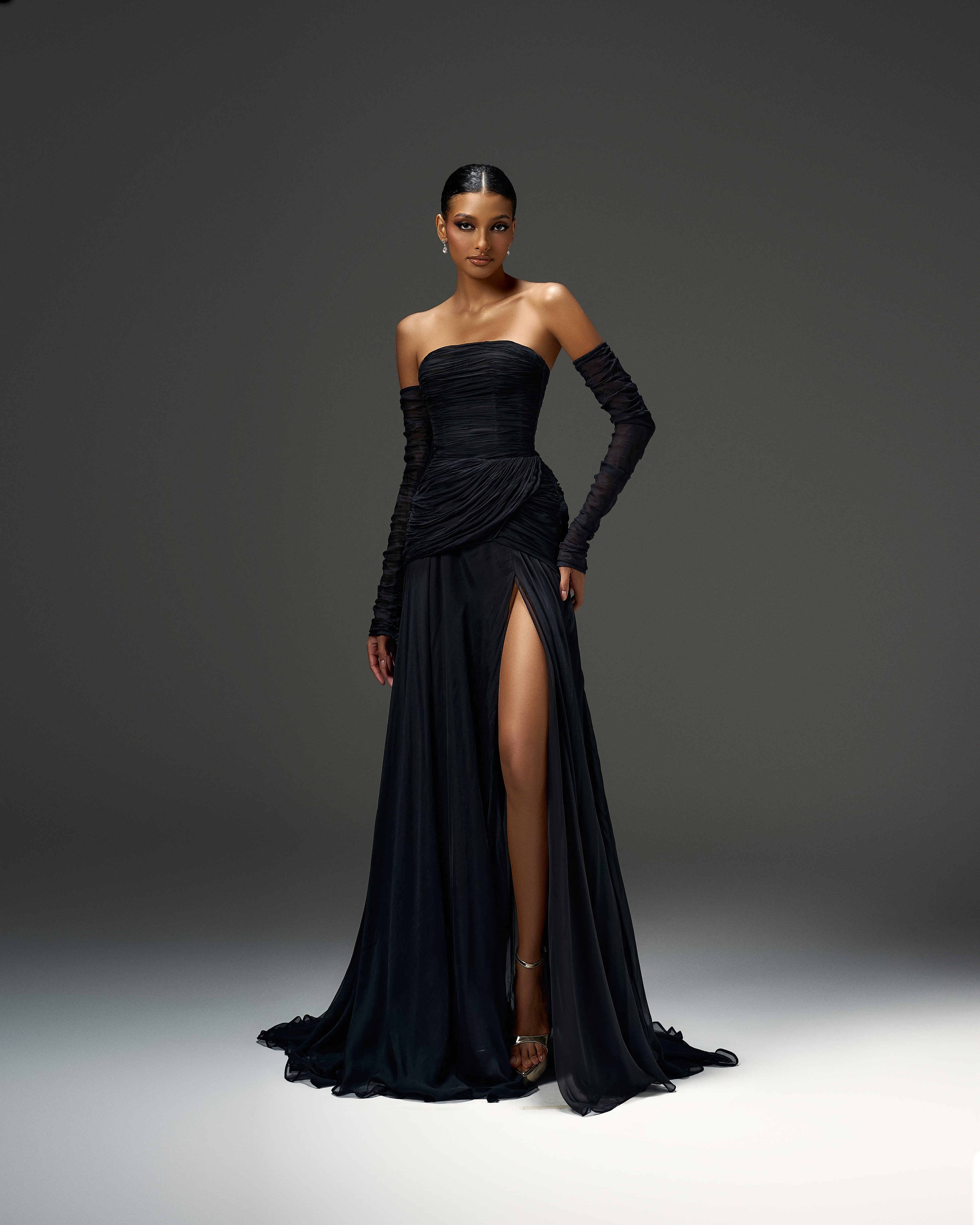 Strapless Opera Glove Gown