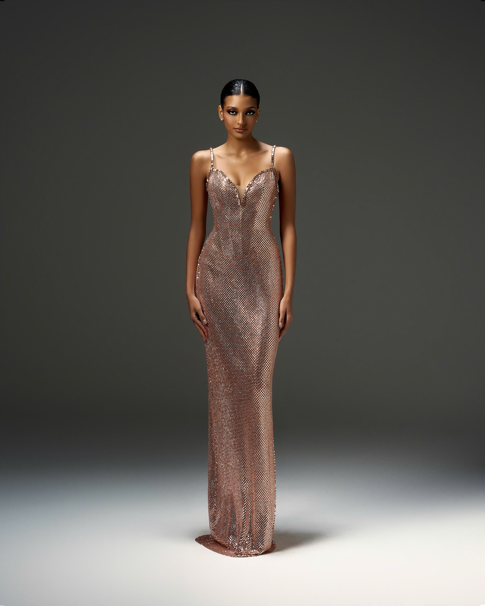 Draped Satin Sweetheart Gown